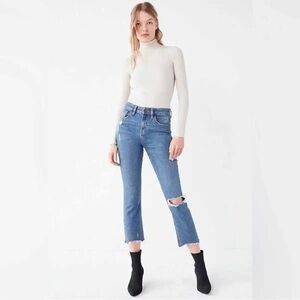 BDG high rise cropped kick flare jeans